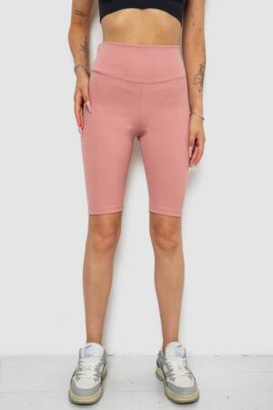 Велотреки жіночі в рубчик, колір пудровий, 238R355