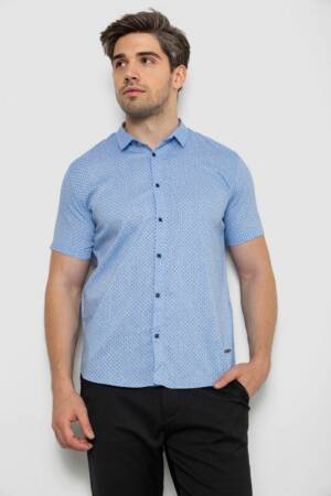 Сорочка чоловіча з короткими рукавами 214R6917-14, колір Блакитний