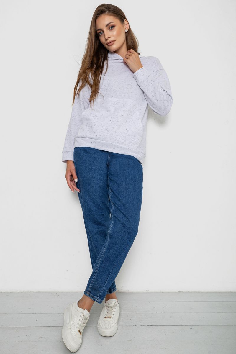 Худі жіноче утеплене, колір світло-сірий, 238R58308