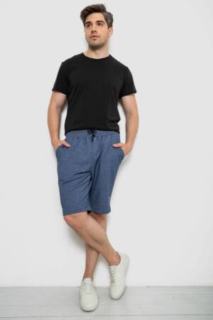 Шорти чоловічі, колір джинс, 241R16222-1