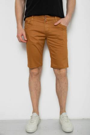 Шорти чоловічі однотонні, колір коричневий, 238R2466