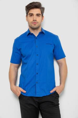 Сорочка чоловіча з принтом, колір електрик, 214R7128