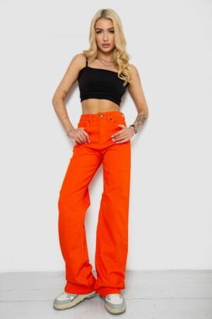 Джинси жіночі, колір помаранчевий, 250R00160-1