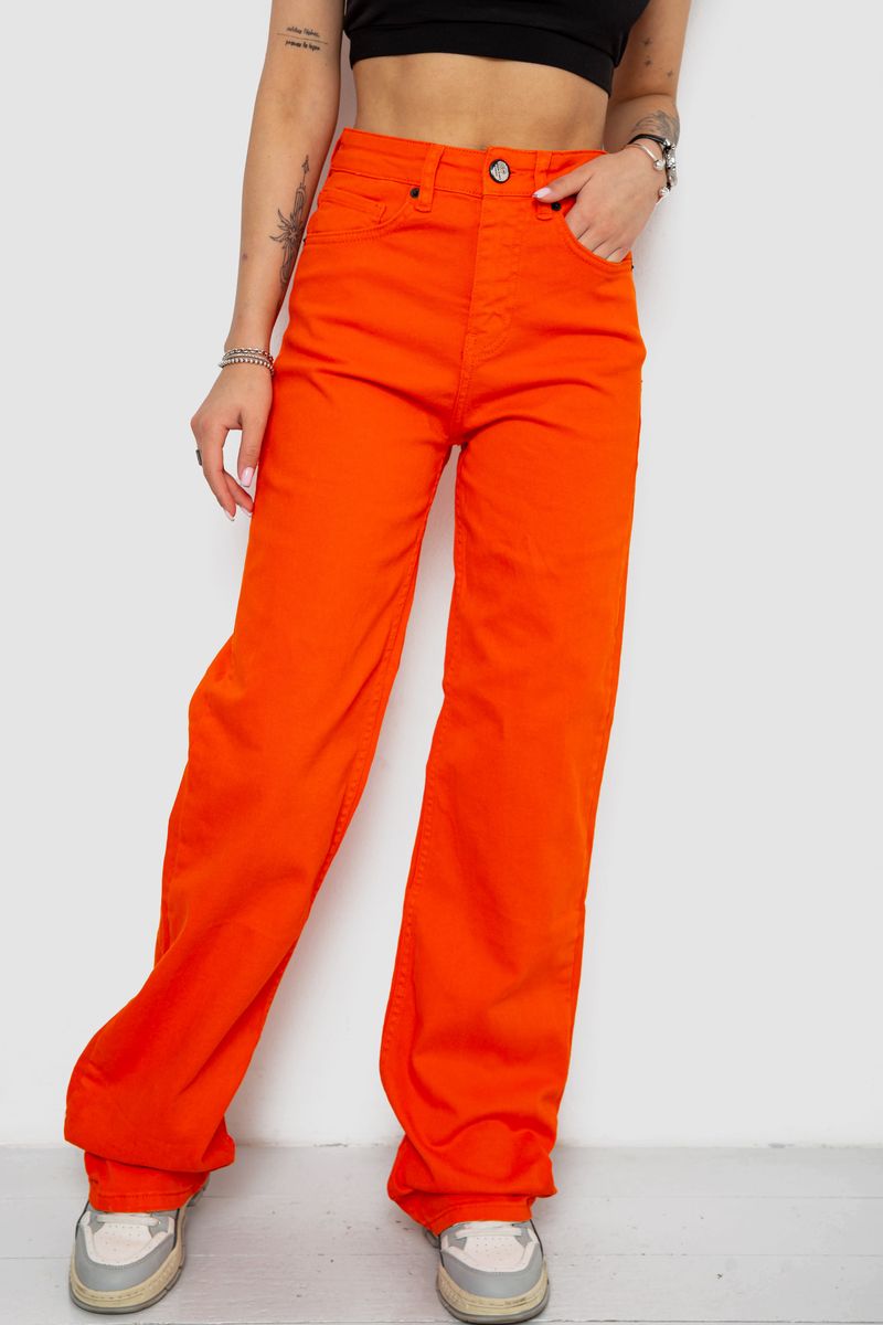 Джинси жіночі, колір помаранчевий, 250R00160-1