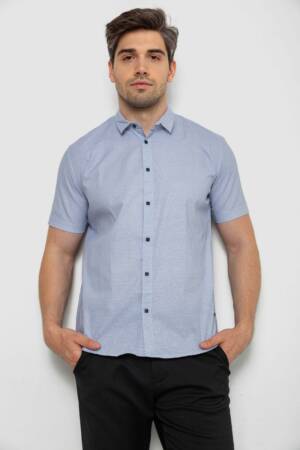 Сорочка чоловіча з коротким рукавом, колір сірий, 214R6917-16