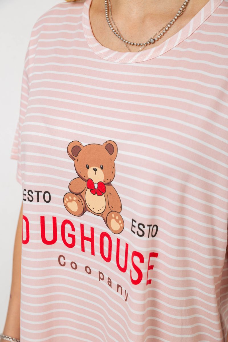 Нічна сорочка, колір пудрово-білий, 238R335-5 - Зображення 5