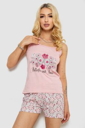 Піжама жіноча, колір пудровий, 243R50711