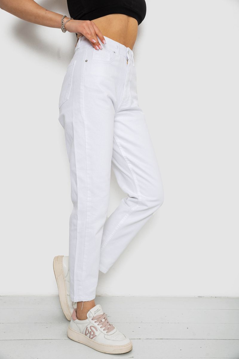 Джинси жіночі Mom's, колір білий, 182R1842 - Зображення 3