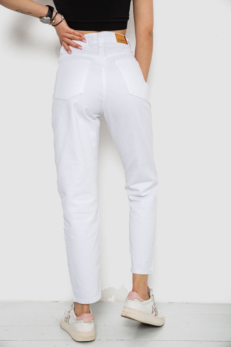 Джинси жіночі Mom's, колір білий, 182R1842 - Зображення 4
