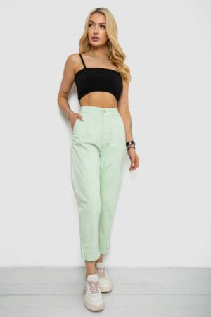 Штани жіночі, колір м’ятний, 182R1993