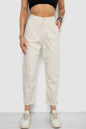 Штани жіночі, колір бежевий, 182R1993