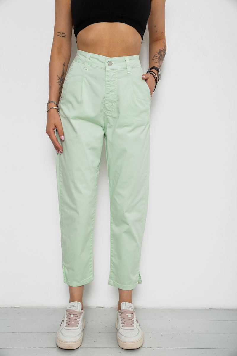 Штани жіночі, колір м’ятний, 182R1993