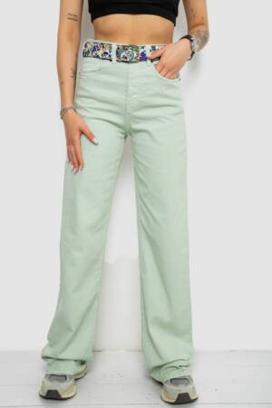Джинси жіночі, колір м’ятний, 250R00146