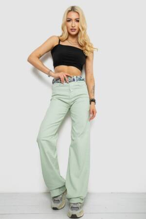 Джинси жіночі, колір м’ятний, 250R00146