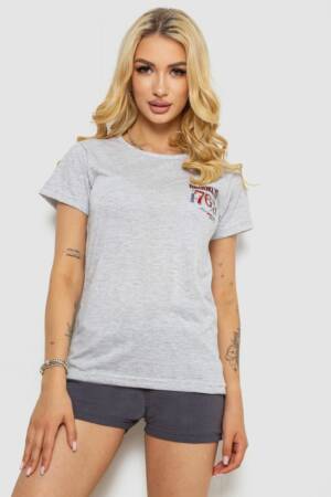 Піжама жіноча, колір сірий, 243R50613