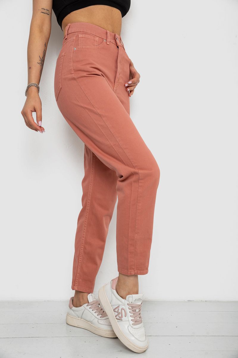 Джинси жіночі Mom's, колір пудровий, 182R1646 - Зображення 3