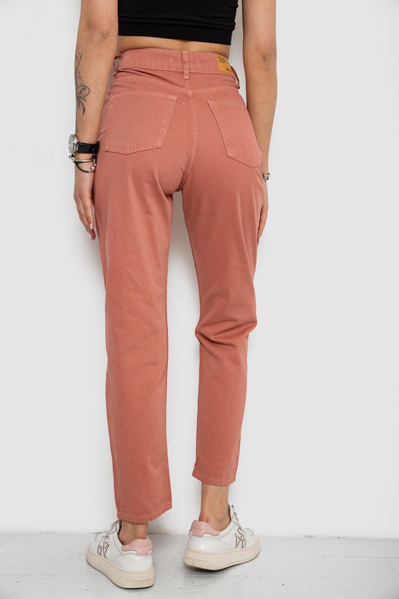 Джинси жіночі Mom's, колір пудровий, 182R1646 - Зображення 4