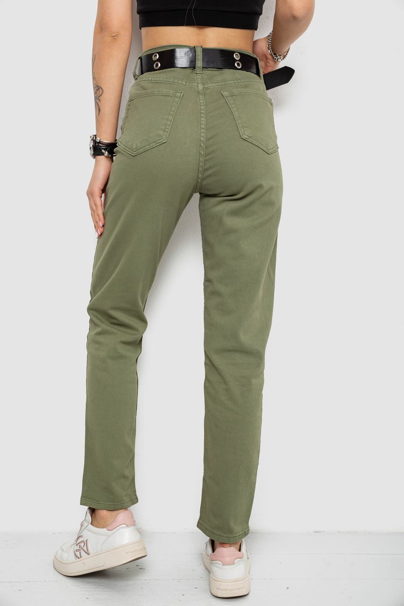Джинси жіночі, колір хакі, 182R001009 - Зображення 4