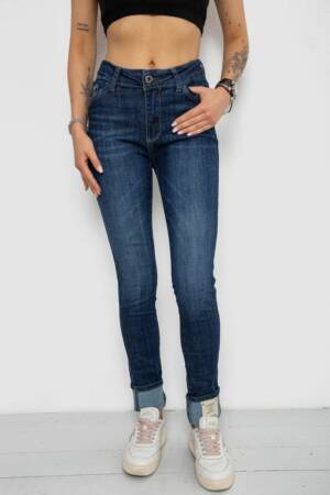 Джинси жіночі, колір синій, 182R6229