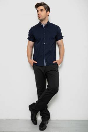 Сорочка чоловіча, колір темно-синій, 214R9001