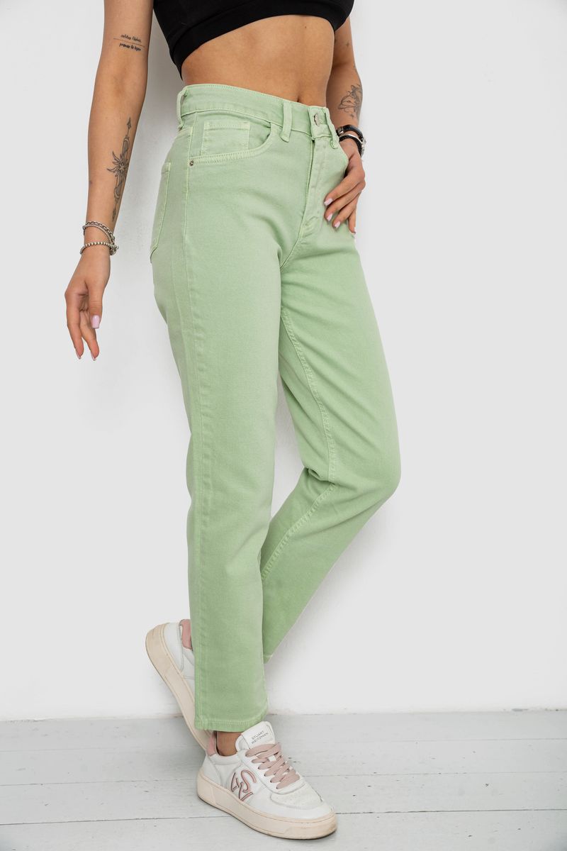 Джинси жіночі Mom's, колір м'ятний, 182R1139 - Зображення 3