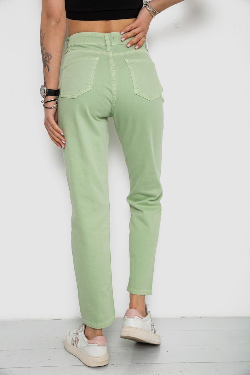 Джинси жіночі Mom's, колір м'ятний, 182R1139 - Зображення 4