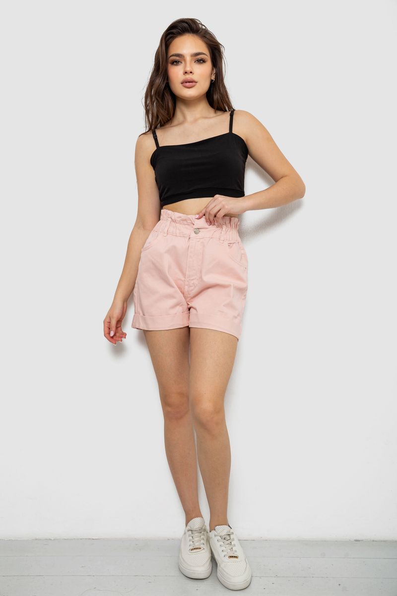 Шорти жіночі джинсові, колір пудровий, 182R1684