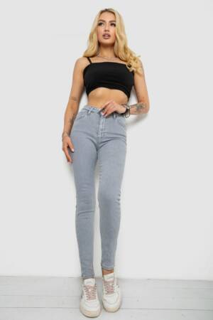Джинси жіночі, колір сірий, 182R1525S20