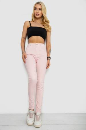 Джинси жіночі, колір пудровий, 182R1329