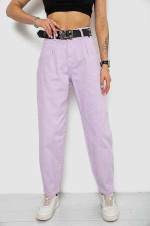 Джинси жіночі балони, колір бузковий, 182R00267