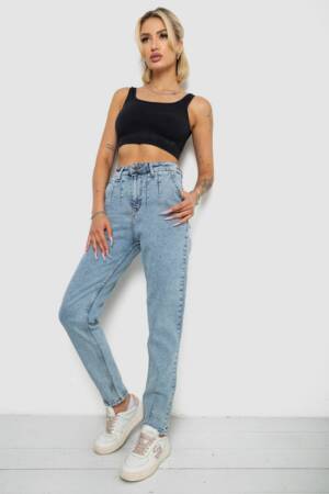 Джинси жіночі, колір блакитний, 244R2385