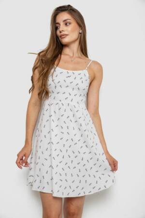 Сарафан, колір молочний, 129R1056-1