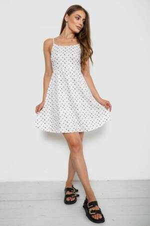 Сарафан, колір білий, 129R1056-1