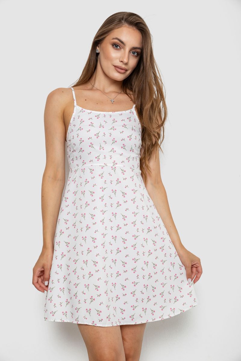 Сарафан, колір біло-рожевий, 129R1056-1