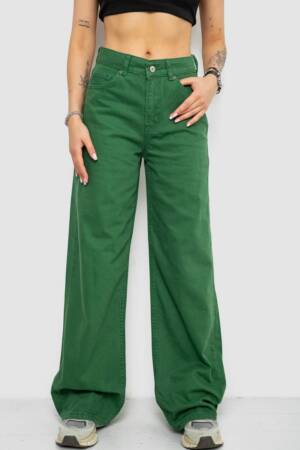 Джинси жіночі, колір зелений, 250R1071