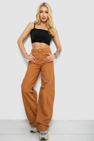 Джинси жіночі, колір коричневий, 250R1071