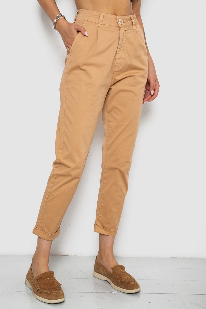 Штани жіночі, колір бежевий, 250R161920 - Зображення 3