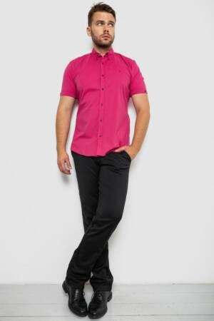Сорочка чоловіча з принтом, колір рожевий, 214R4564-4