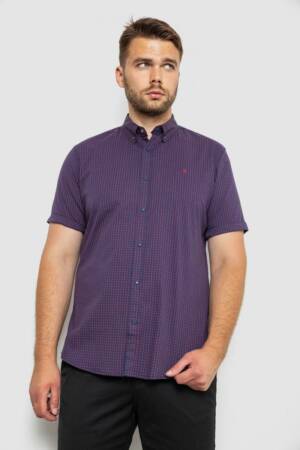 Сорочка чоловіча з принтом, колір синій, 214R4564-4