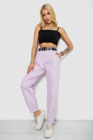 Джинси жіночі балони, колір бузковий, 182R00269