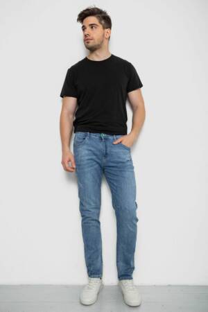 Джинси чоловічі прямі, колір блакитний, 244R091220-2