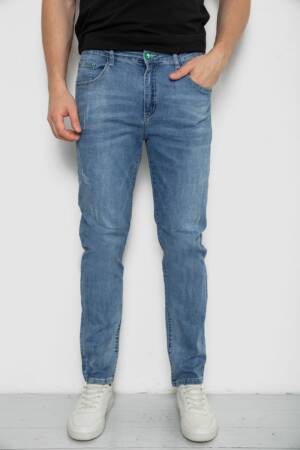 Джинси чоловічі прямі, колір блакитний, 244R091220-2