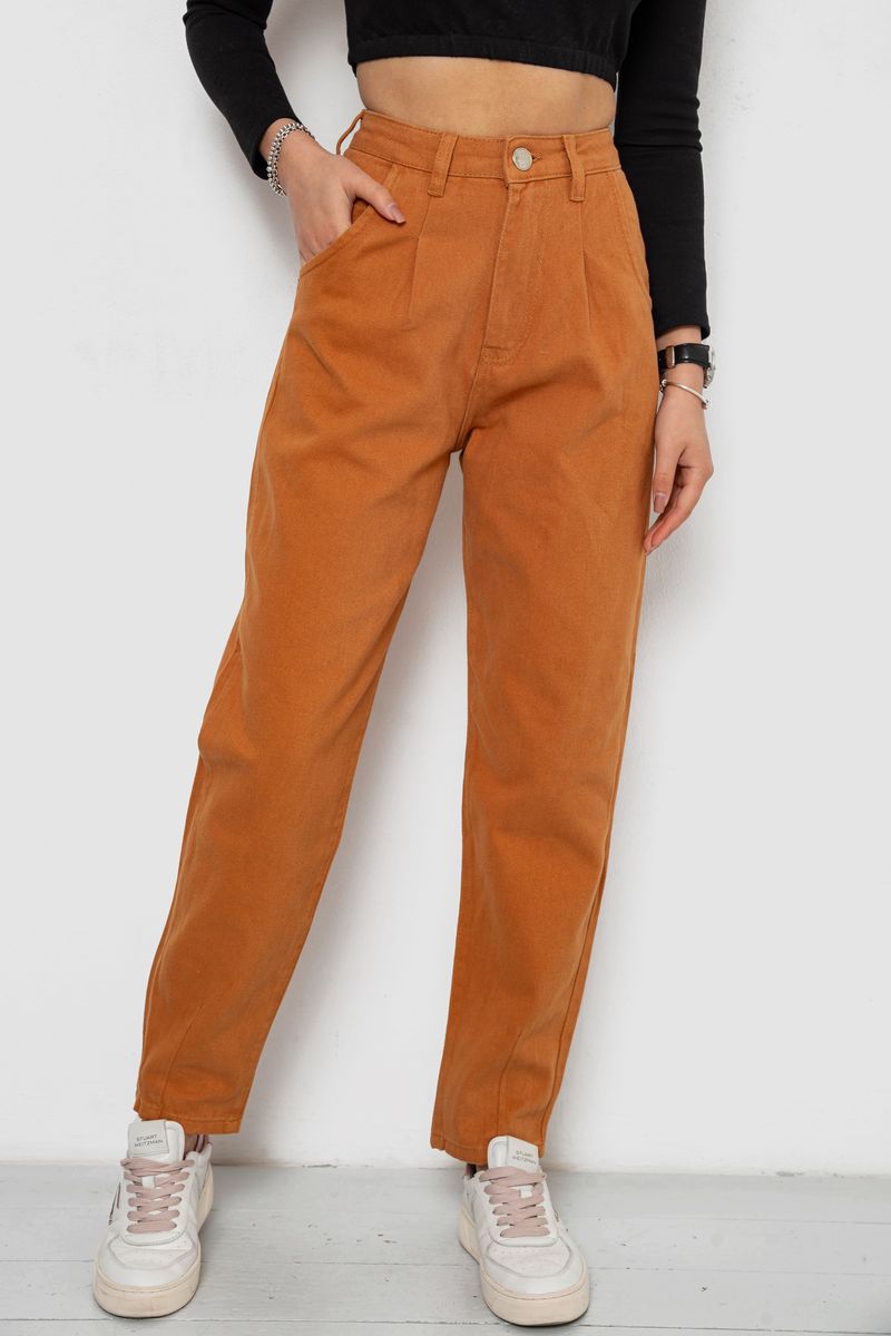 Джинси жіночі, колір коричневий, 250R1574