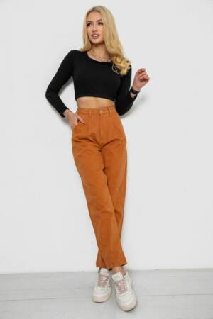 Джинси жіночі, колір коричневий, 250R1574