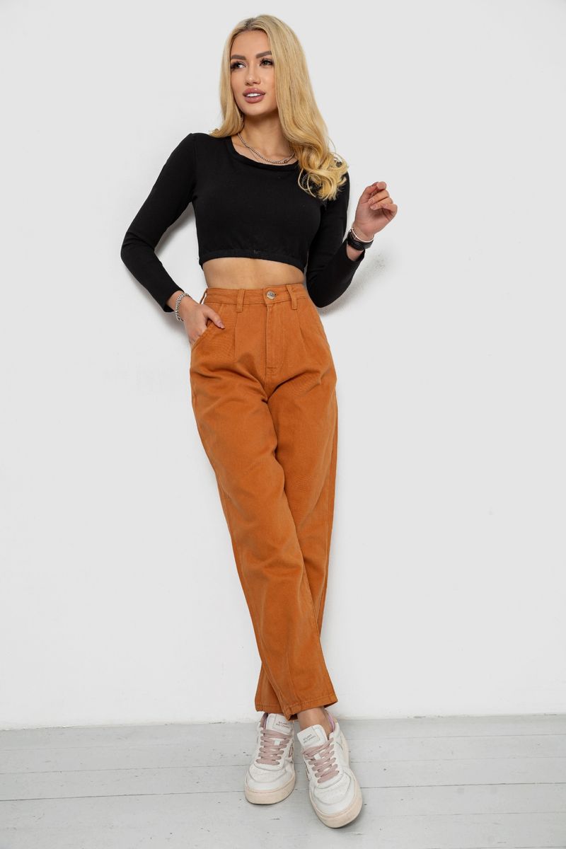 Джинси жіночі, колір коричневий, 250R1574