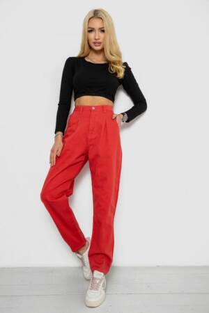 Джинси жіночі, колір кораловий, 250R1574