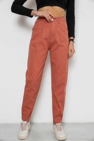 Джинси жіночі, колір теракотовий, 250R1574