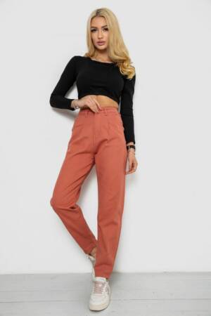 Джинси жіночі, колір теракотовий, 250R1574