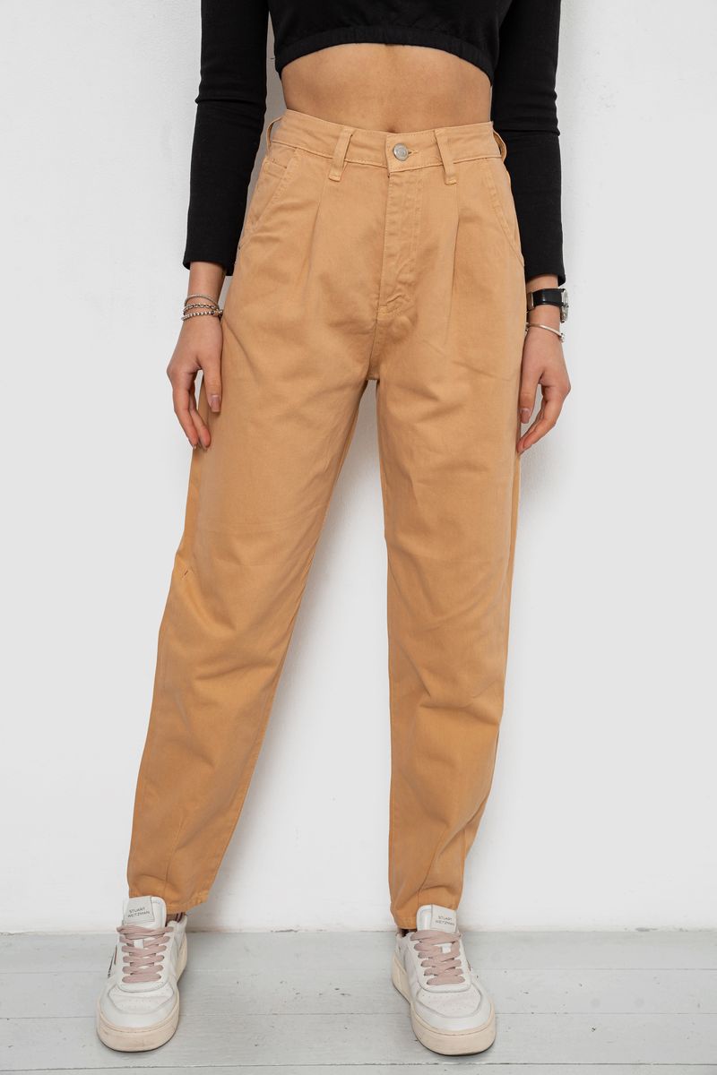 Джинси жіночі, колір темно-бежевий, 250R1574