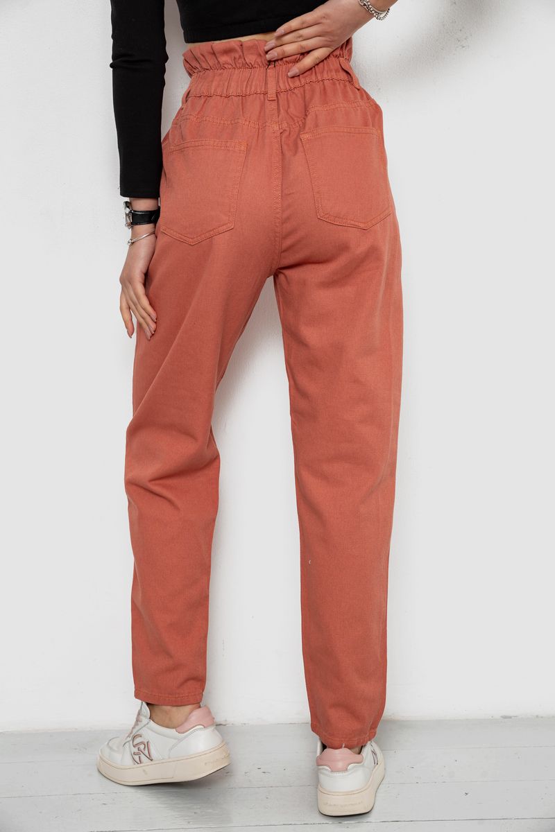 Джинси жіночі, колір теракотовий, 250R1573 - Зображення 4